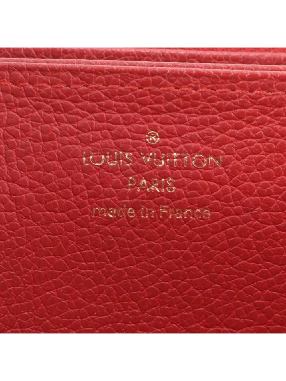 Louis Vuitton Monogram Empreinte Zippy Wallet Scarlet Leather